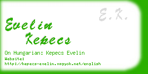 evelin kepecs business card